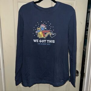 LIFE IS GOOD 2020 “WE GOT THIS” COVID MENS CRUSHER TEE//SIZE MEDIUM